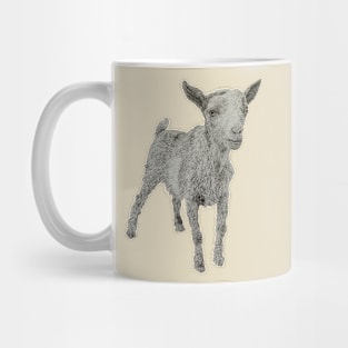 Dotwork Goat Art Print Mug